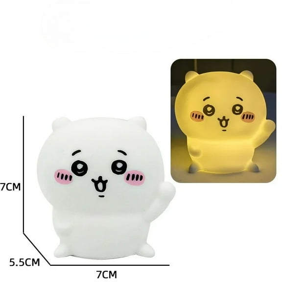 Chiikawa LED Night Light  Hachiware  Usagi Rabbit Lamp Bedroom Desktop Decor Birthday Gift Best Gift Toy