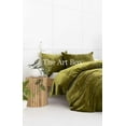 thumbnail image 3 of The Art Box Duvet Cover 3-Piece, Light Green, Crushed Velvet Quilt Cover with 2 Pillow Shams - Living Room, Bedroom, Hotel Luxury Duvet Set - Ultra Soft Cool and Breathable Duvet Cover, US King, 3 of 4