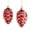 J, variant on harmtty Xmax 2Pcs Christmas Pendant Exquisite Mushroom Donut Santa Claus Shape Xmas Tree Hanging Ornament for Festive Decoration A