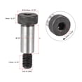thumbnail image 2 of Unique Bargains Alloy Steel Socket Head Shoulder Bolts, 1'x1/2' Shoulder, 3/8-16 Thread, 2 Pack, 2 of 5