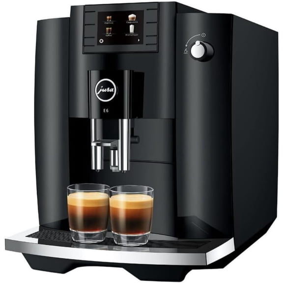 Jura 1562299 E6 Automatic Coffee and Espresso Machine - Piano Black - Factory