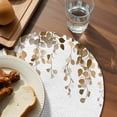 thumbnail image 3 of Orange Eucalyptus Leaves Round 15 Inch Placemats Set of 2, Weeping Spring Botanical Summer HeatResistant Non Slip Place Mats for Dining Table, Wipeable Braided Kitchen Table Mats for Housewarming, 3 of 9