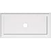 thumbnail image 3 of Ekena Millwork CMP34X17RE-03000 3 in. ID x 11.75 in. Rectangle Architectural Grade Médaillon de Plafond Contemporain PVC, 3 of 4