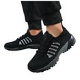 thumbnail image 7 of Leozcaa Women's Slip On Walking Shoes Lightweight Casual Running Sneakers Men's Hiking Shoes Lace Up Flat, 7 of 7