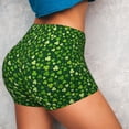 thumbnail image 4 of Fotbe Happy St. Patrick's day Seamless Shorts, Womens Workout Shorts High Waist Stretch Booty Short for Gym/Yoga/Running/Biking-, 4 of 9