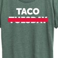 thumbnail image 3 of Instant Message - Taco Tuesday Crossed Out - Women's Short Sleeve Graphic T-Shirt, 3 of 7