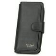 thumbnail image 1 of Pearl Angeli Womens Wallet Clutch Purse Waxy Leather Wallets Ladies Rfid Credit Card Holder(black), 1 of 7