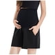 thumbnail image 1 of ShomPort Maternity Loose Shorts Over The Belly Casual Pregnant Active Shorts with Pockets Maternity Loungewear, 1 of 3