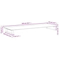 thumbnail image 4 of vidaXL Monitor Stand White 100x35x8 cm Tempered Glass and Metal, 4 of 5