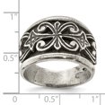 thumbnail image 4 of Sterling Silver Antiqued Scroll Design Ring QR6833, 4 of 6