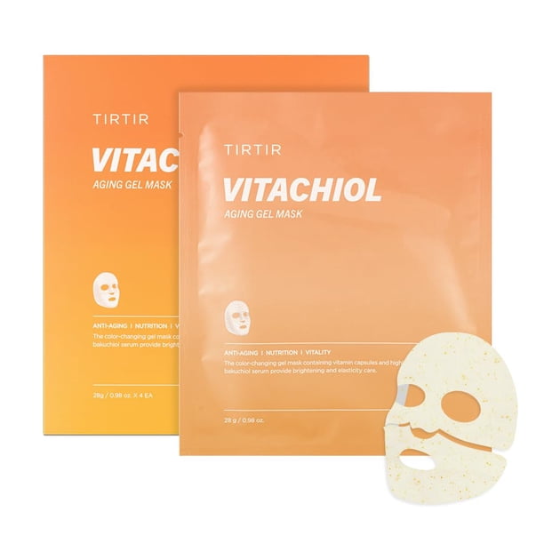 Mascarilla de Gel Vitachiol TIRTIR Anti Envejecimiento Hidratante 28 g x 4