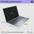 thumbnail image 5 of New HP Pavilion 15.6" FHD Touchscreen Laptop, 13th Gen Intel Core i7-1355U (10-Core), 32GB RAM, 2TB SSD,NVIDIA GeForce MX550 Graphics,Backlit Keyboard,HDMI, Webcam,Windows 11 Pro,Blue, 5 of 5