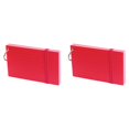 thumbnail image 2 of 2 Pcs Ruled Index Cards 3x5, 50 Count Flash Cards with Rings and Cover, Note Cards Lined for Home, Office Study, Notes & Memory(Multicolor), Red, 2 of 7