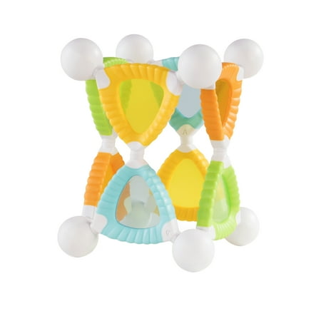 UPC: 0716243083150 | Guidecraft Grippies Windows – 16 Piece Set  STEM Soft Grip Magnetic Building Toy for Toddlers