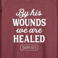 thumbnail image 3 of Instant Message - By His Wounds Isaiah - Women's Lightweight French Terry Long Sleeve Shirt, 3 of 6
