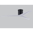 thumbnail image 3 of Eliza-H 3-blade ceiling mount paddle fan in Brushed Nickel finish with gloss white ABS blades., 3 of 7