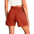 thumbnail image 4 of Nuoqisi Women's Classic-fit Like Cotton Casual Shorts Elastic Waistband with Multi-Pocket Daily Wear Walking Summer Outfit, 4 of 7