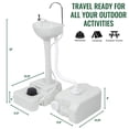 thumbnail image 5 of Hike Crew Portable Sink with 19L Water Tank for Outdoor Camping and Travel Use, 5 of 8