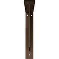 thumbnail image 3 of Ekena Millwork 2"W x 12"D x 12"H Stockport Steel Bracket, Hammered Dark Bronze, 3 of 12