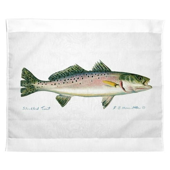 24 x 30 in. Speckled Trout Outdoor Wall Hanging