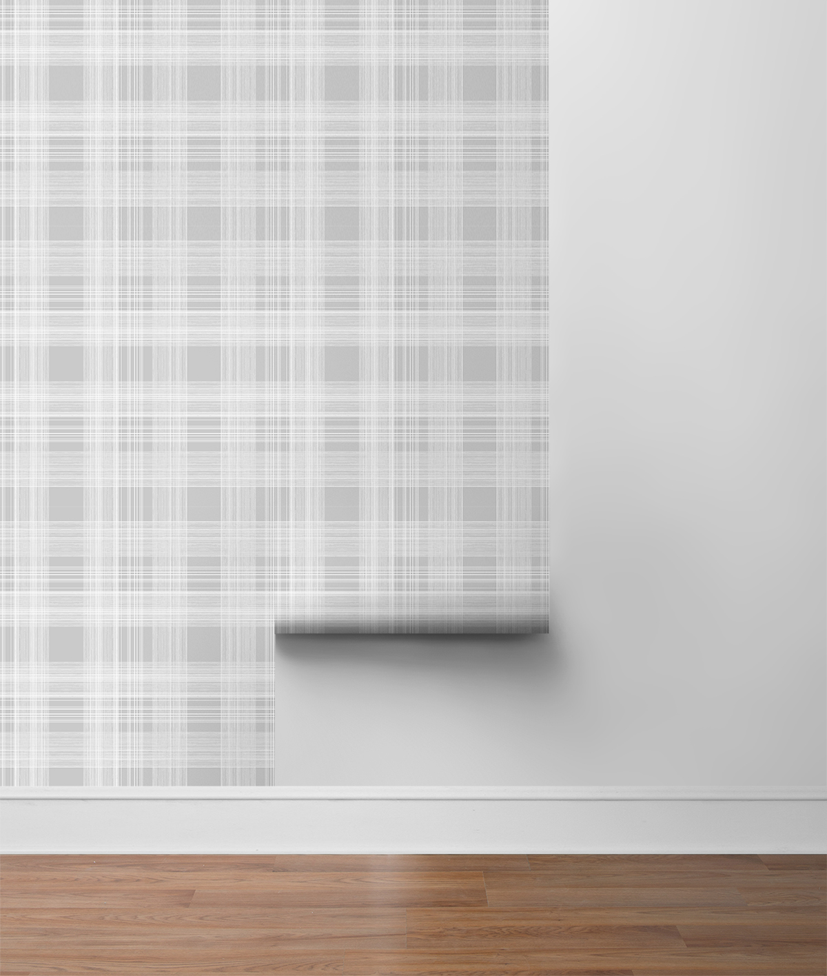 Stacy Garcia Home Harbor Grey Rad Plaid Peel and Stick Wallpaper