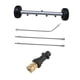thumbnail image 2 of Limpiador de Chasis para Lavadora a Presión Cepillo Limpiador Bajo Carro con Barra Inclinada Y Recta Adaptador de Latón Incluido Herramienta Resistent gris, 2 of 9