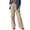 Khaki #19, variant on Dresfit Gingham Pants for Women Baggy Wide Leg Sweatpants Plaid Wide Leg Palazzo Pants Relaxed Fit Lightweight Drawstring Athletic Sweat Pants with Pockets S