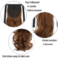 thumbnail image 3 of Cabello sintético para mujer con cola de caballo y ondas rizadas, peluca con cordón, cola de caballo con ondas largas, pieza para el cabello para niñas Adepaton CPB-DE-LYY78-8, 3 of 5
