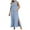 Light Blue, variant on Womens Cotton Linen Shirt Dress Elegant Casual Summer Spring Button Down Front Sleeveless Maxi Dress Long Cardigan Cover Ups Shirt Dresses