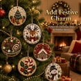 thumbnail image 6 of 6PCS Christmas Wooden Ornaments DIY Pearl Diamond Painting Kit, 6 of 7