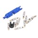 thumbnail image 3 of Kit de herramientas de reparación de 10 piezas para quitar el núcleo de la válvula de la bicicleta, latón francés para bicicleta de montaña, azul, 3 of 10