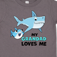 thumbnail image 4 of Inktastic My Grandad Loves Me with Cute Sharks Boys or Girls Toddler T-Shirt, 4 of 5