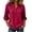 Red(Womens Tops), variant on GUACER Half Sleeve Henley Blouses for Women V-Neck Button-Up Top Flowy Lightweight Shirts for Casual & Office Wear