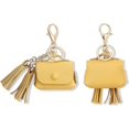 thumbnail image 1 of Funda de carga para Apple Airpods Pro, funda de piel auténtica compatible con el estuche de carga de Apple Airpods Pro - Amarillo (borlas), 1 of 5
