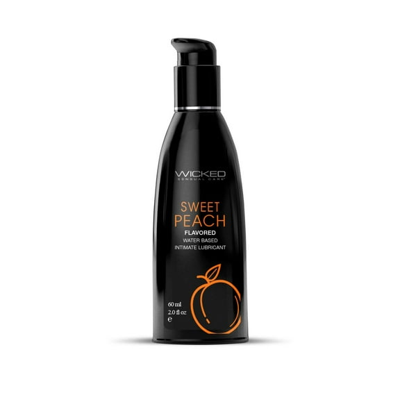 Aqua Sweet Peach Flavored Water Based Lube - 2 Oz. / 60 ml