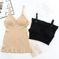 thumbnail image 4 of Women's Maternity Nursing Tank Tops Breastfeeding Double Layer Nursing Camisole Brasieres Pregnancy Maternity Cami Tanks with Built in Bra,Beige L, 4 of 7