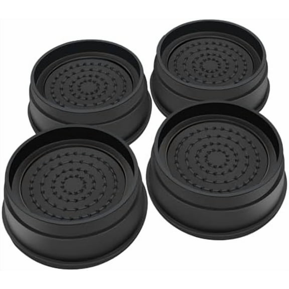 Bed Risers 1 Inch Heavy Duty, Round Furniture Risers for Bed Desk Table Sofa Couch,Bed Lifts Risers, Support up to 3300 Lbs(4 Pack Black)