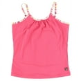 thumbnail image 3 of Fila Girls Mesh Back Printed Cami Tank Pink M, Color: Pink/Yellow/Navy Blue, 3 of 3