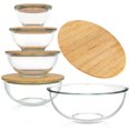 thumbnail image 1 of Juego apilable de 5 bowls de vidrio con tapas dokaworld, 1 of 9