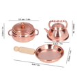 thumbnail image 4 of Juego de cocina Dollhouse Agatige a escala 1:12 con ollas de bronce, 4 of 9