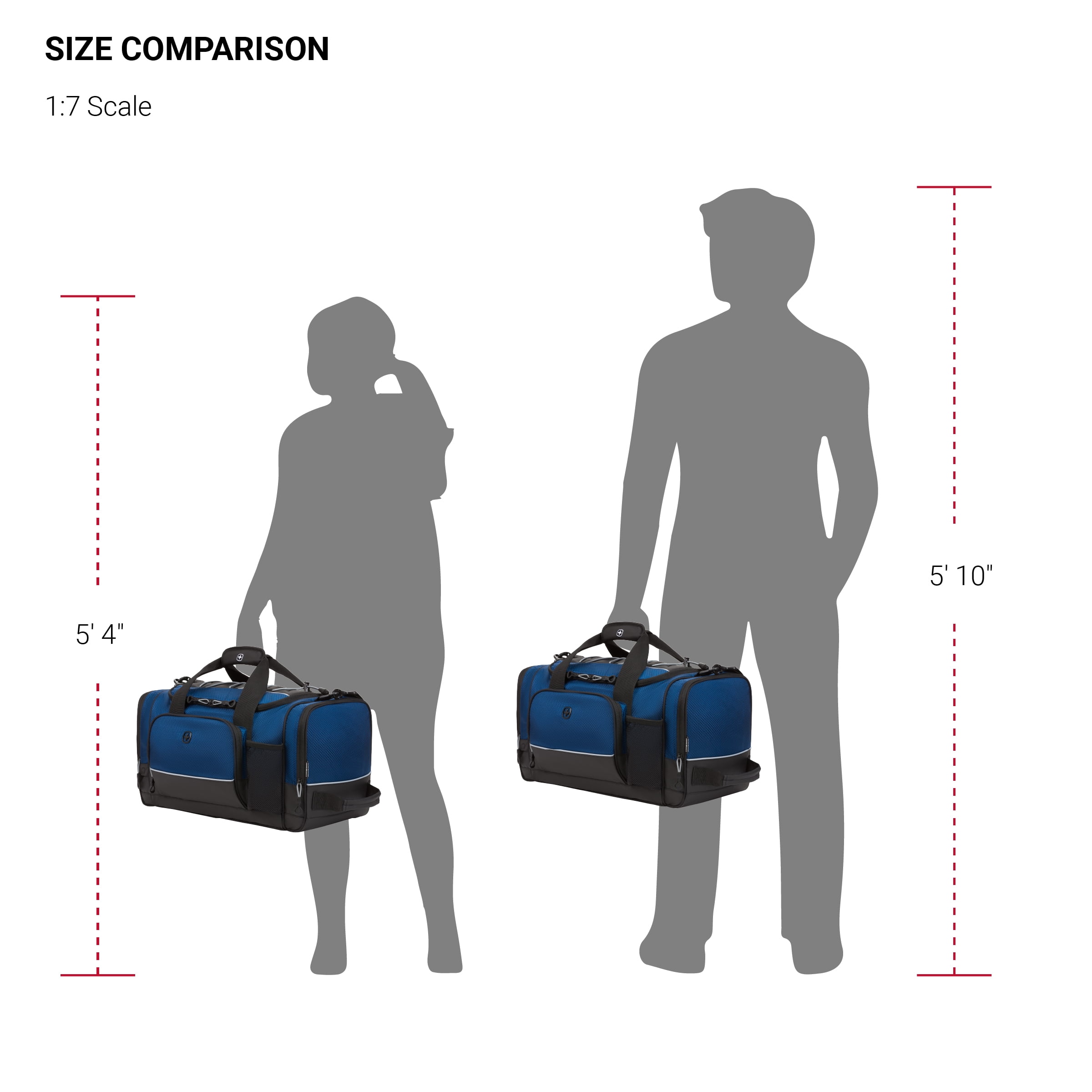 SWISSGEAR Apex Durable Duffle Bag for Travel and Gym/Sports for Men/Women, Navy Blue Dobby