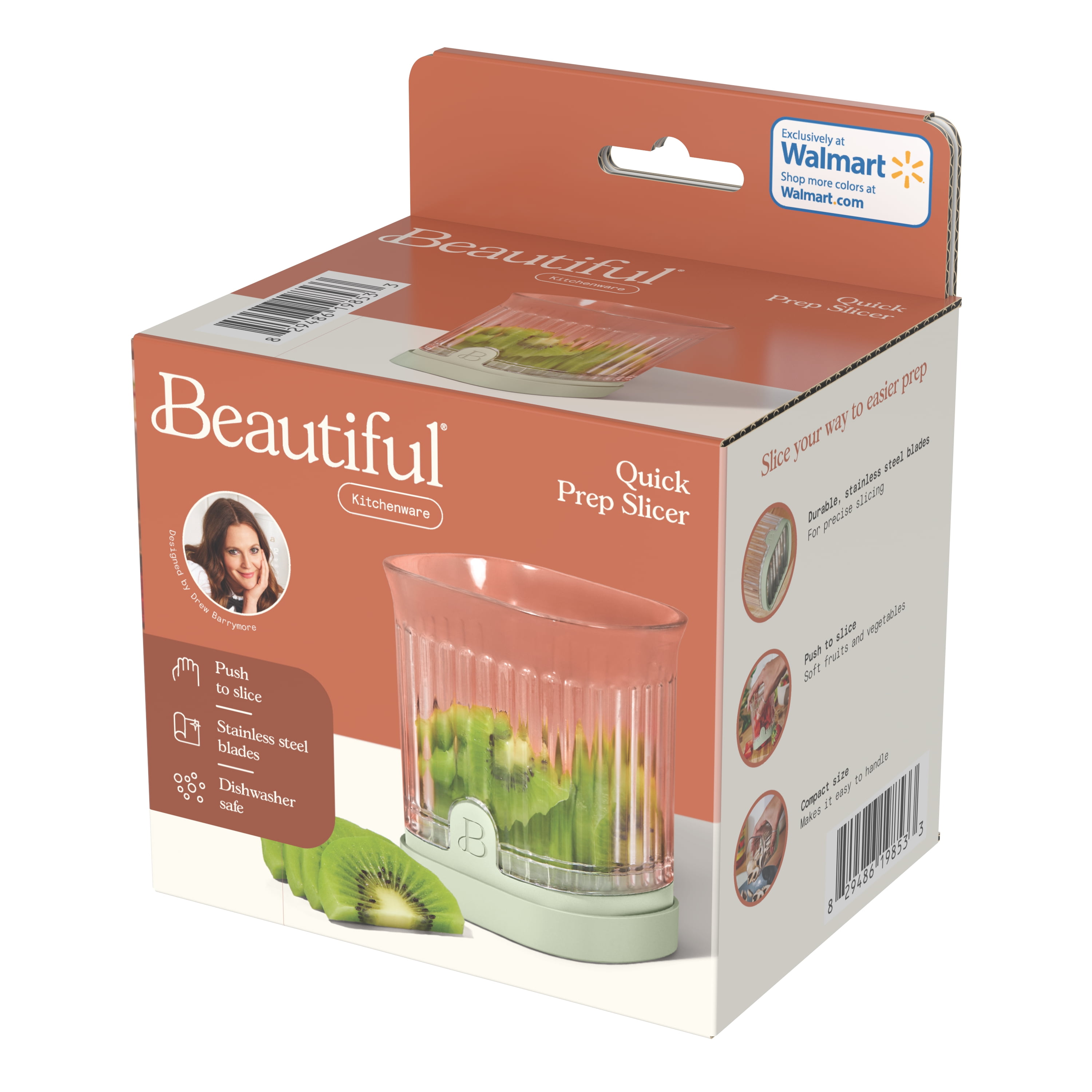 Beautiful Quick Prep Slicer, Sage Green by Drew Barrymore