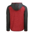 thumbnail image 3 of Men's Cutter & Buck  Heather Red/Heather Charcoal Los Angeles Dodgers Stars & Stripes Mainsail Sweater-Knit Full-Zip, 3 of 3