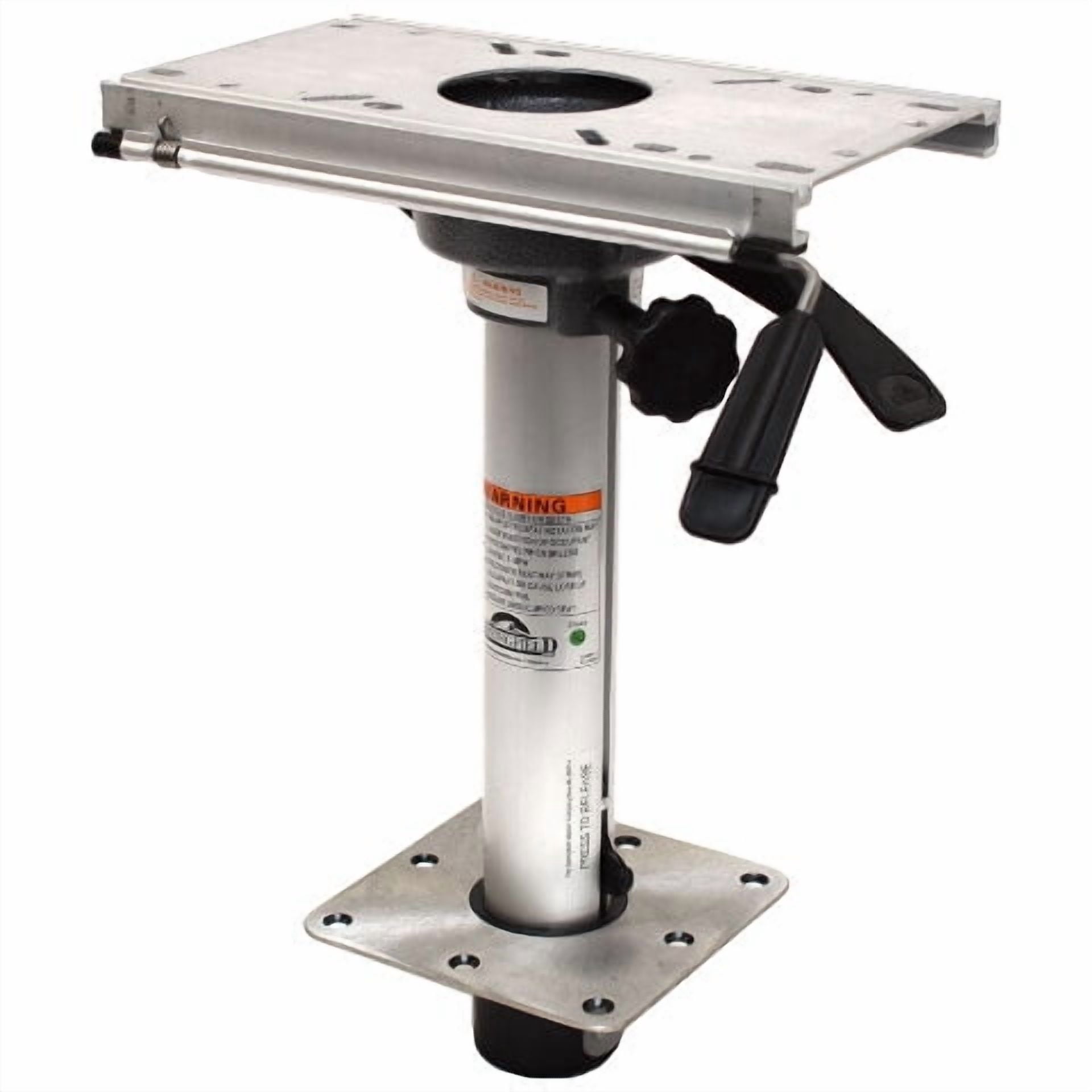 Springfield Marine Square Pin-Type Base Plate - 7" X 7" Aluminum For Boat Seats - View #9