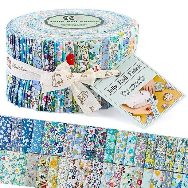 Dailylike 45pcs /roll 6x100cm Cotton Jelly Roll Strips Fabric For