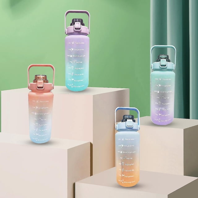 Botella de agua al aire libre Marcador de tiempo 2l Regalos de botella motivacionales