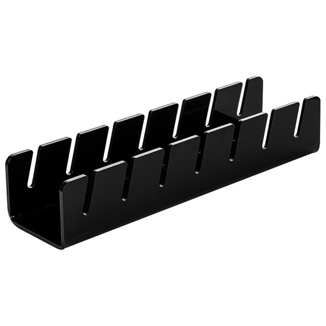 Organizador Sombreros para 7 Gorras Béisbol Estante para Sombreros Soporte Exhibición para Almacenamiento (negro)