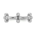 thumbnail image 4 of 14K White Gold Ring Band Fashion Diamond, Lab Grown Round, 4 of 6