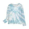 thumbnail image 6 of Cethrio Long Sleeve Tops for Girls, Casual Tie Dye Crew Neck Pullover Kids Clothes Multicolor Size 4-5 T, 6 of 6