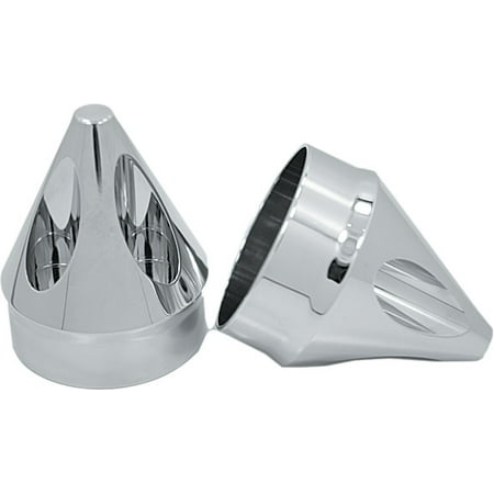 Front Axle Nut Covers Plug - AVON AXLE NUT COVER SPIKE CHROME 7/8